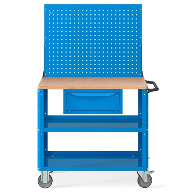 Vendita online Carrello Clever 1026 Large mm.1024x615x1540H - Blu RAL5012